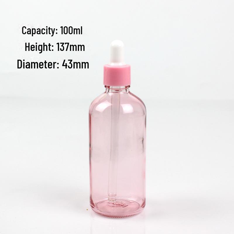 

30 мл скляна пляшка-крапельниця з ефірною олією рожевого золота, 15 мл прозора косметична упаковка