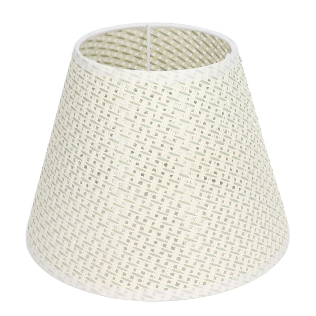 PE Woven Table Lamp Shade Beige Wear Resistant Woven Lamp Cover for E27 E14 Caliber Lampholder