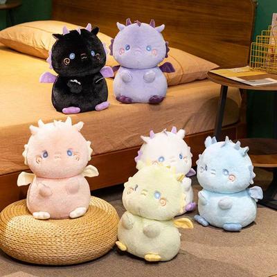 35cm New Simulated Little Dragon Doll Stuffed Plush Toy Handmade Cartoon Anime Pillow Cute Children's Birthday Gift Fun Doll