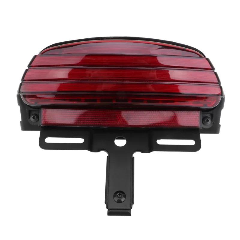 Motorcycle Tri-Bar Fender LED Running Brake Tail Light For Harley Dyna Fat Bob Softai FXST FXSTB FXSTC FXSTS FLSTSB 2006-Later