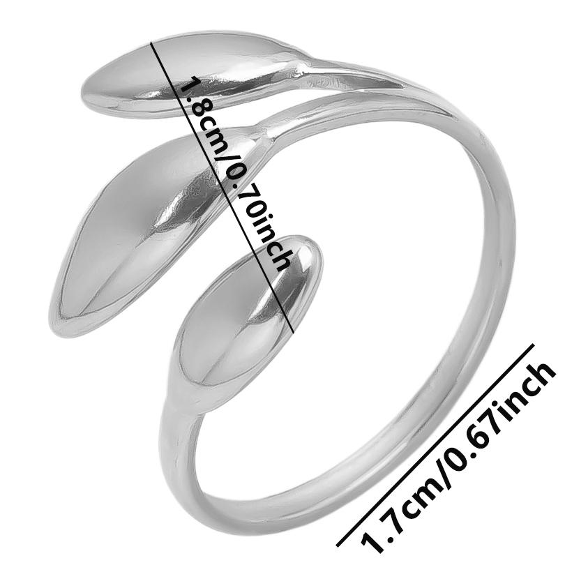 1/5pcs Silver Color Snake Beads Round Heart Stainless Steel Rings For Women Men Accessories Vintage Jewelry Finger Ring Anillos