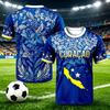 2026 Curacao 3D Jungen Mädchen Fußball T-Shirt Sommer Mode Druck Lässig Damen Kurzarm Herren Sport Atmungsaktiv T-Shirt