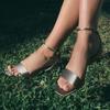 Fashion Elegant Square Toe Ankle Strap Heeled Sandals Women Sexy Peep Toe Low Wide Heel Summer Shoes Cozy Satin Designer Shoes for Women