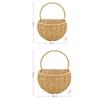 Portable Fruit Tray Sundries Organizer Breathable Storage Bin Handwoven Bread Storage Basket