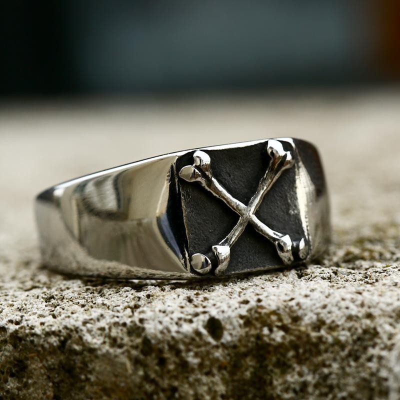 Beier One Piece Sale Unique Thin Skull For Boy And Girl Stainless Steel Lady's Finger Ring BR8-373