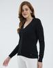 MONTE CARLO Women's V Neck Full Sleeves Cardigan