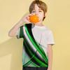 2024 Kids Clothes Boys Tshirt Short Sleeve 3D Ripple Pattern Print Children's Summer Clothes Casual Fashion Round Neck Girls Top