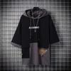 Summer Short Sleeve Hooded T Shirts Casual Clothes Men