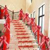 Fabric Red Elegant Christmas Bow Decoration Ideal For Festive Tree And Wreath Adornments