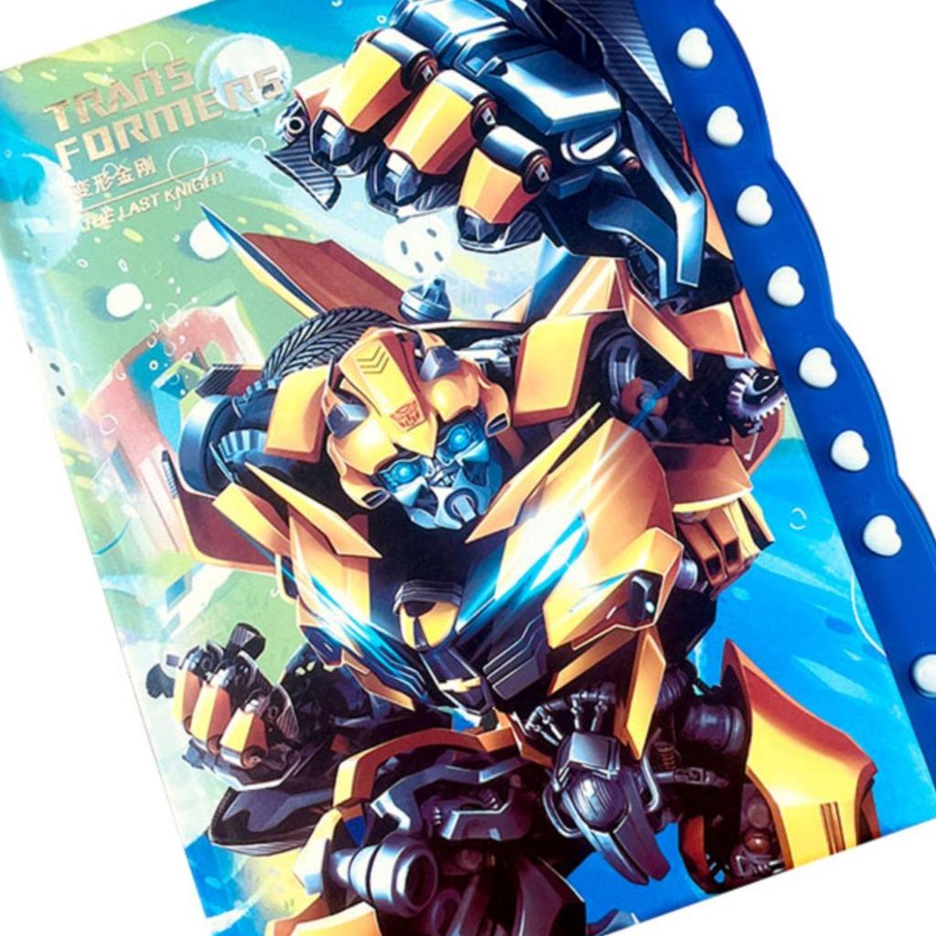 Cartoon Password Diary with Lock - 96 Sheets for Elementary School Kids