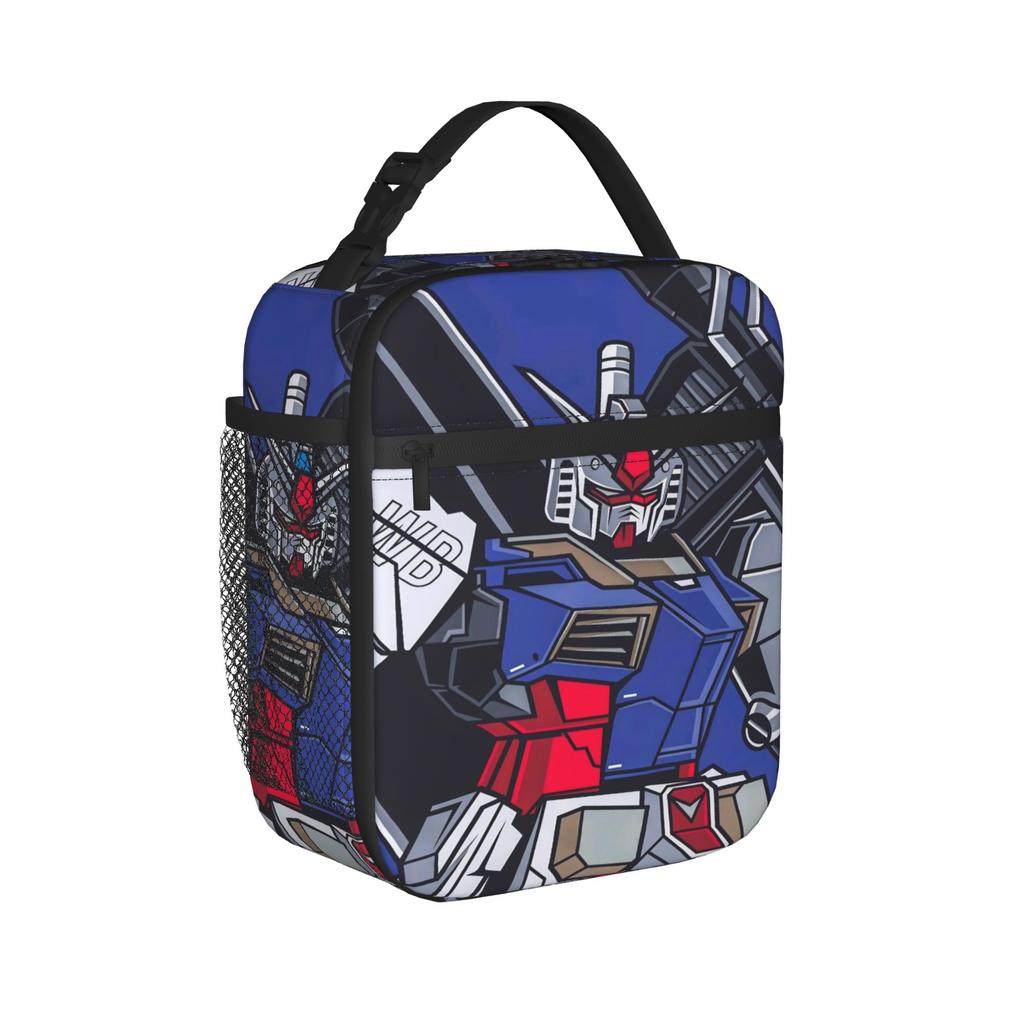 Mobile Suit Gundams Thermal Insulated Lunch Bags for Picnic Reusable Food Bag Men Women Cooler Thermal Lunch Boxes