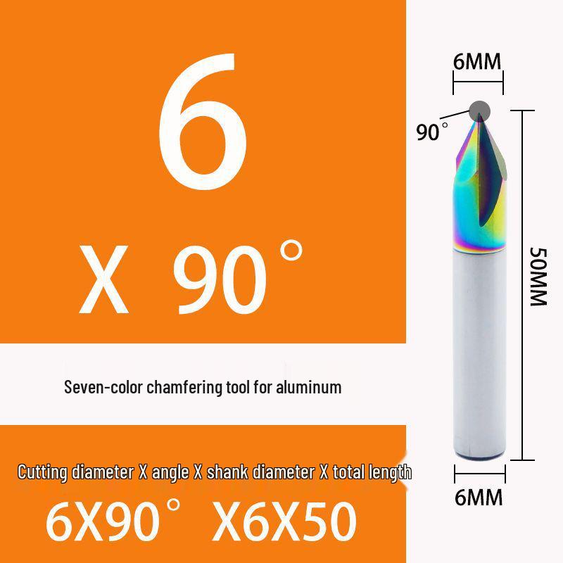 3-ostrzowe narzędzie do fazowania ze stali węglikowej wolframowej, 30°, 45°, 60°, 90°, 120° do aluminium i stali