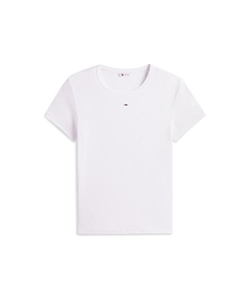 Tamijinseu Slim Essential Rib Short Sleeve T-Shirt (T32G1Tto09Twt1Ybr)