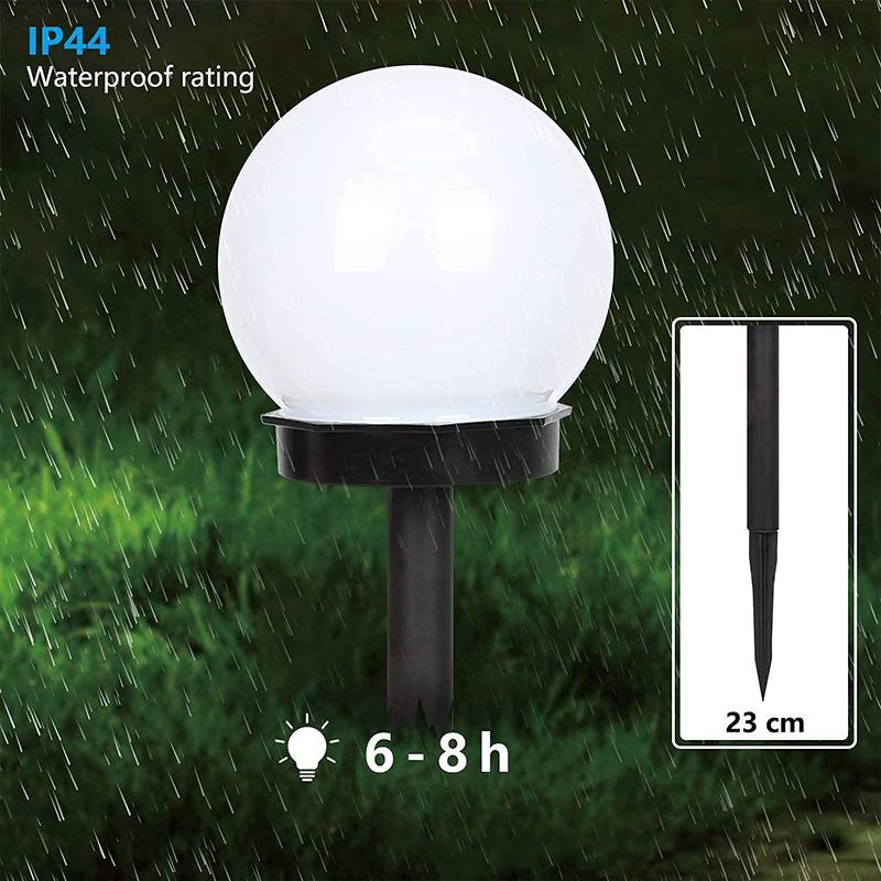 Solar Lights for Outdoor Sphere, Pack of 6 LED Garden Light, Waterproof Lamp, for Patio, Walkways, Yard, Garden Decoration