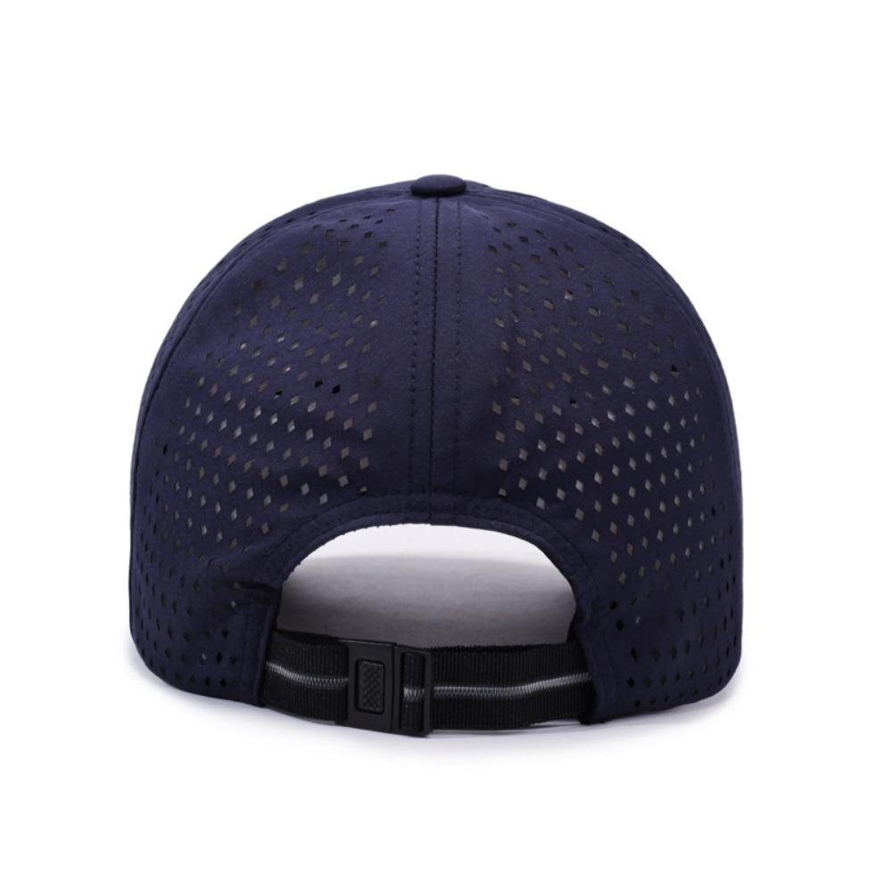 Summer Mesh Baseball Cap Quick Dry Solid Color Sun Hat Breathable Sun Protection Peaked Cap
