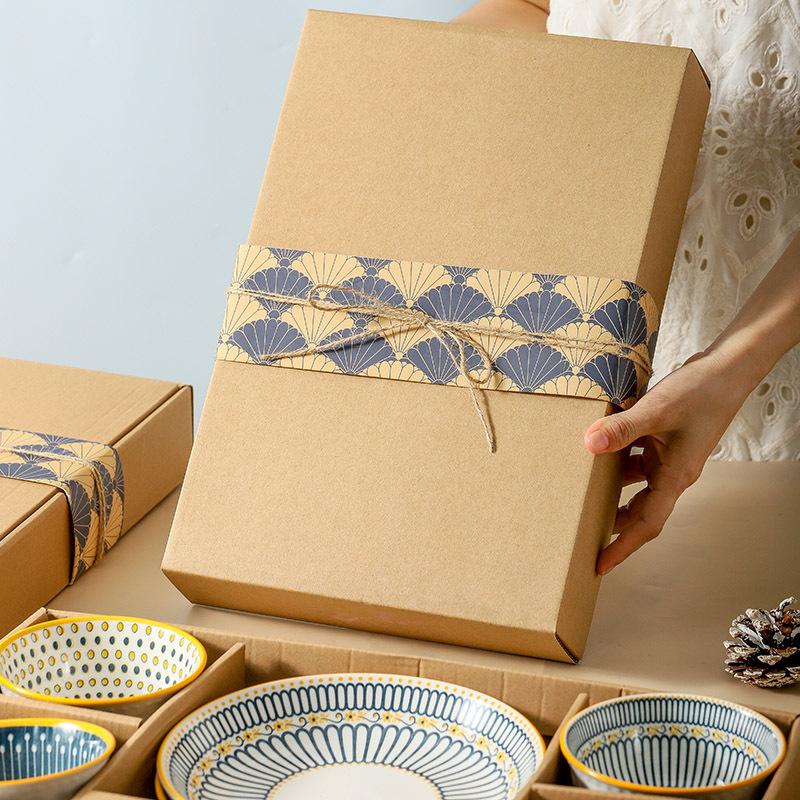 Nordic High-Value Underglaze Ceramic Bowl Set, Housewarming Gift Bowl, Business, Opening Event Gifts