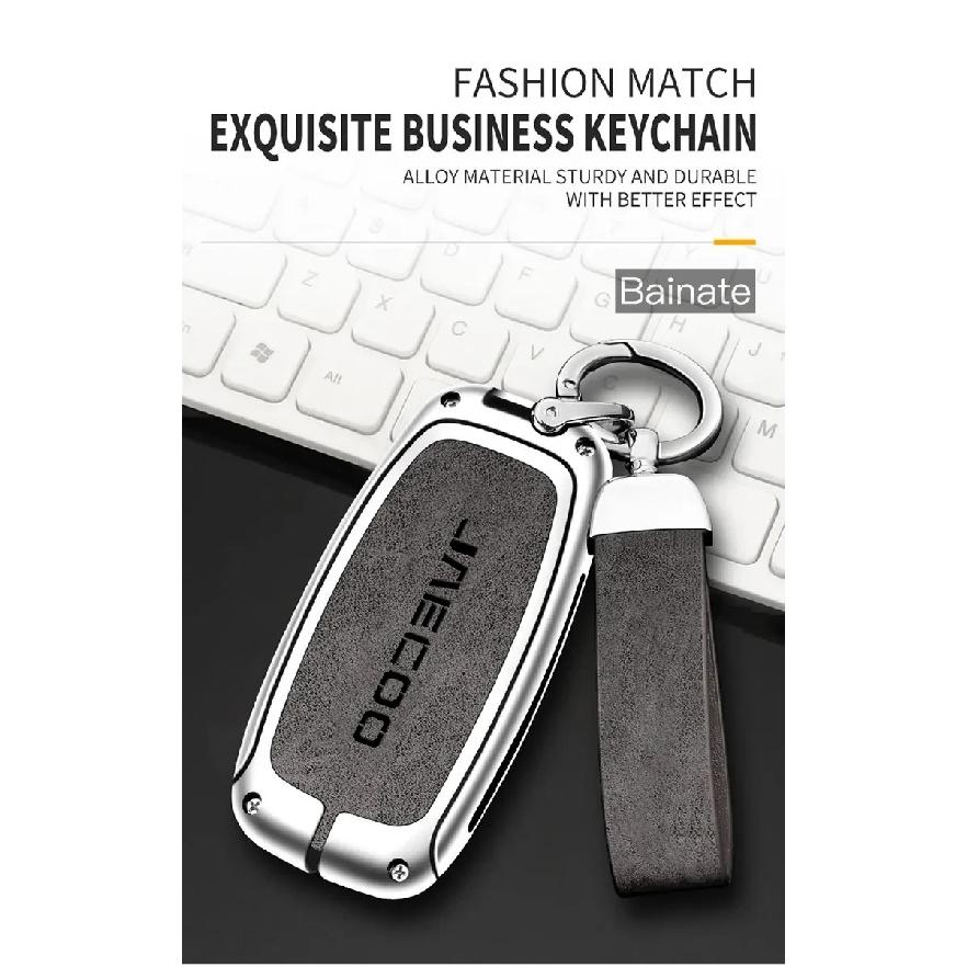 Car Accessories, For Jaecoo j7 Phev 2025 2024 2023, Zinc Alloy Car Key Holder Remote Protector Car Key Cover Zinc Alloy Leather
