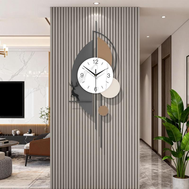 Living Room Wall Clock Modern Simple Clock Fashion Creative Entrance Hall Silence Wall Watch Luxury Home Decoration Ornaments