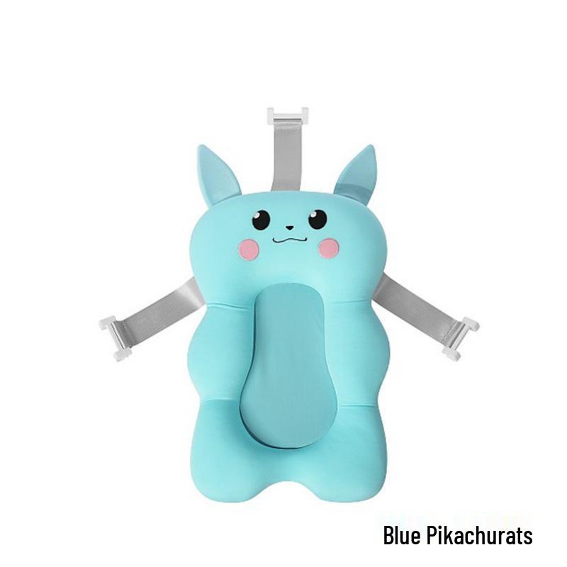 Baby Bath Tub with Floating Support for Sitting and Lying - Newborn Bath Rack and Mat, In Stock