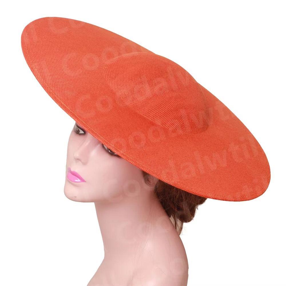 New 40cm Fascinators Base Big DIY Hair Accessories Hat with Clip Women Wedding Headpiece for Cap Supplies
