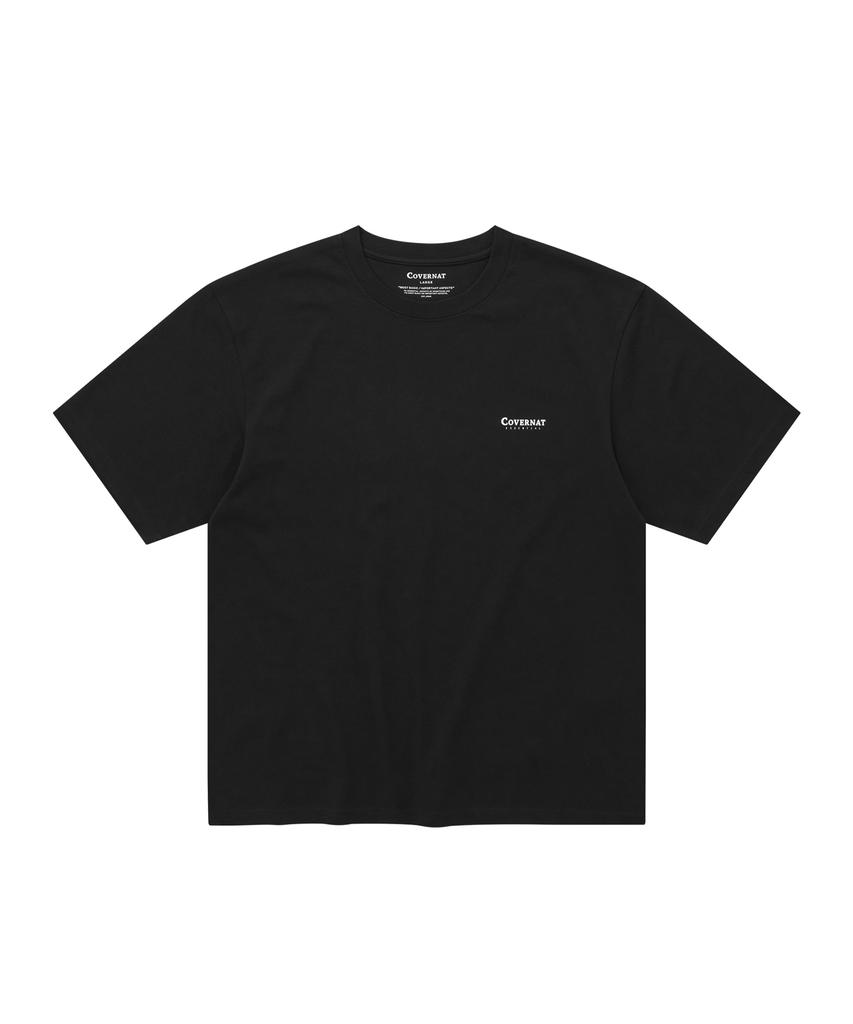 COVERNAT [2Pack] Cool Cotton T-Shirt Black+Black
