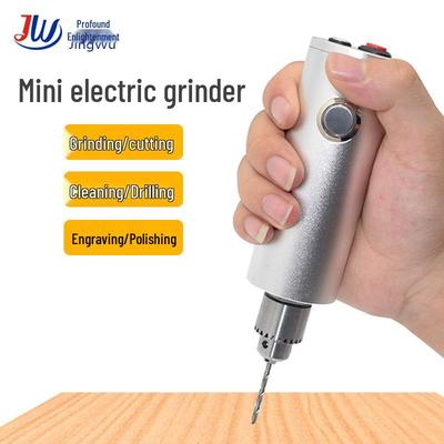 Mini DIY Electric Drill & Grinder for Jade, Wood Carving & Polishing
