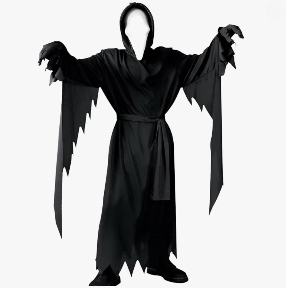 

Суровый Косматый Кричащий Костюм Призрака Взрослый Костюм для Хэллоуин-вечеринки Костюм во весь рост с кричащей маской и фиксирующим поясом для Хэллоуина, карнавала, девиза M