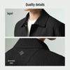 Lilanz Men's Embossed Jacquard Turn-down Collar Jacket