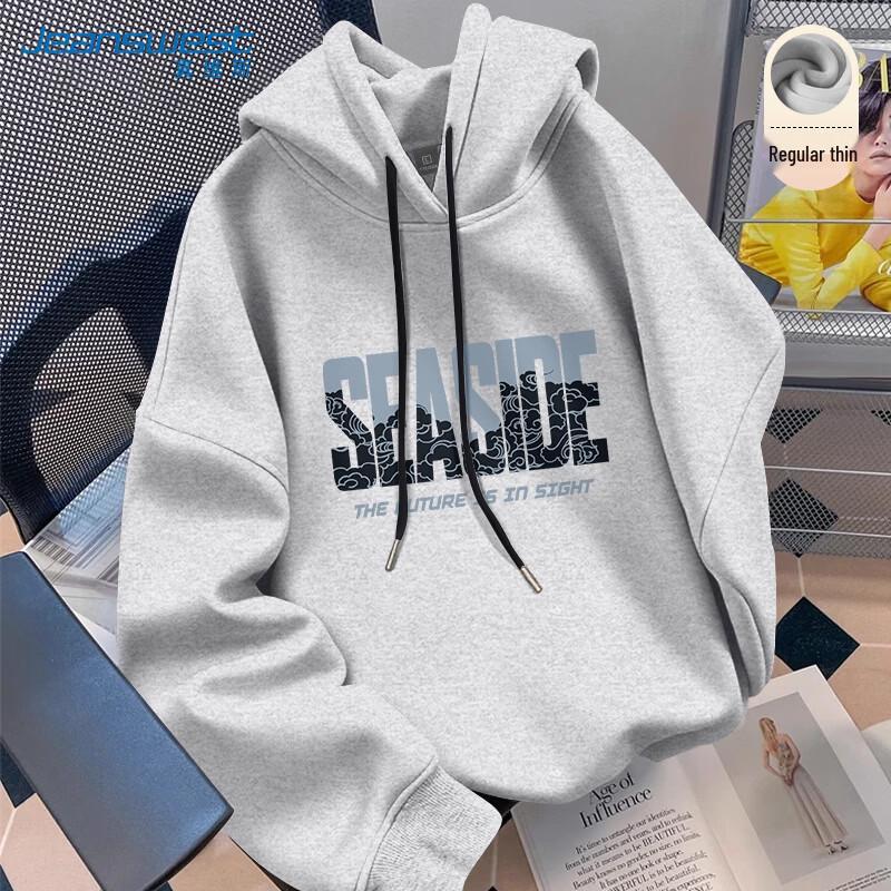 Jeanswest Men s Relaxed American Print Hooded Sweatshirt 4XL