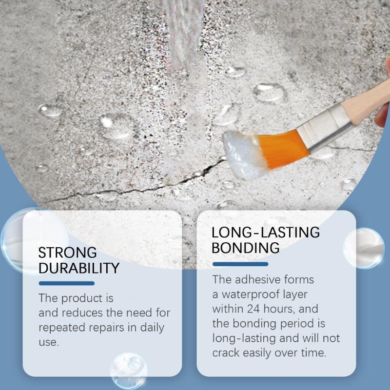 Large Capacity 150g Invisible Waterproof Sealant for Roofs and Wall Clear Coating Agent for Leak Prevention Designs