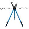 Fishing Rod Rest Tripod Stand Fishing Accessory Aluminum Folding Fishing Rod Tripod Bracket Height Adjustable Portable