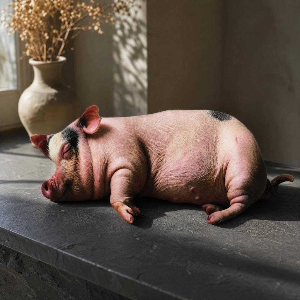 Cartoon Pig Stuffed Animal Cuddly Soft Toy Huggable for Imaginative Play