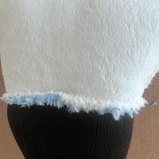 1 Stück beidseitiger dicker Plüsch-Waschhandschuh für das Auto, weicher 5-Finger-kratzfreier Handschuh für die Schaumreinigung, wasserdicht, Handgelenk, Detailpflege