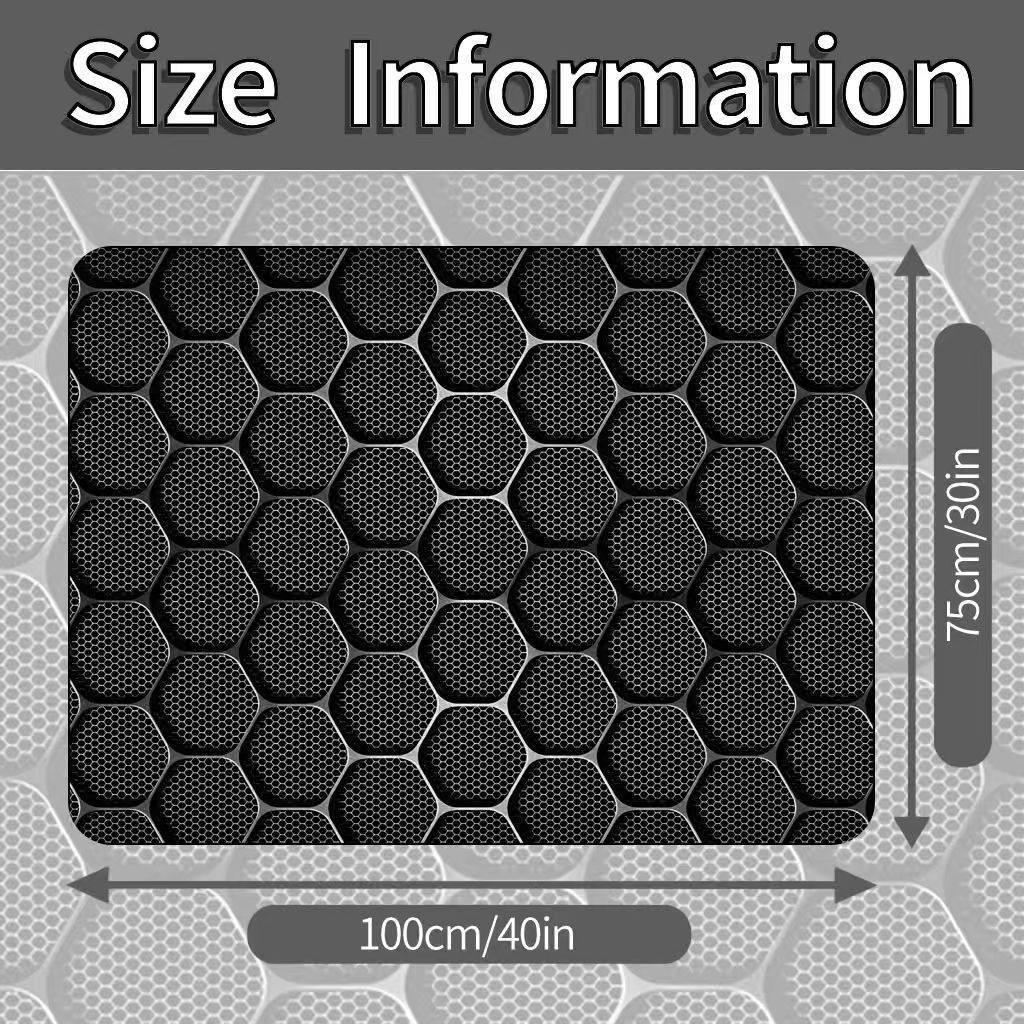 3DTEMU Crystal Velvet Car Mats - Dirt & Wear-Resistant, Dustproof Trunk Storage Mat Sticker.