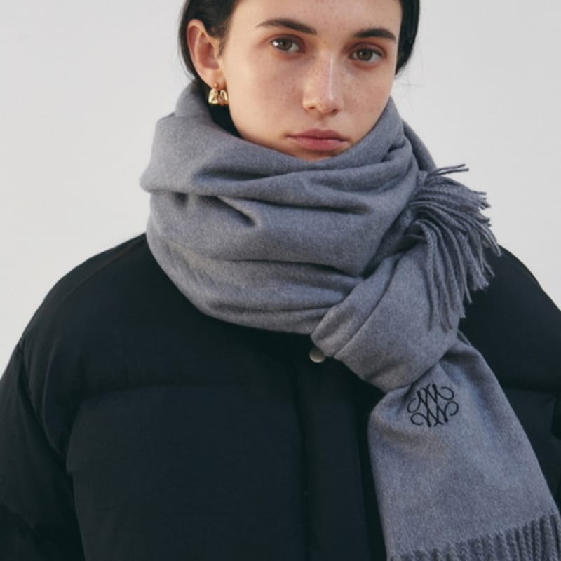 NICK&NICOLE NICOLE PREMIUM MUFFLER_GRAY