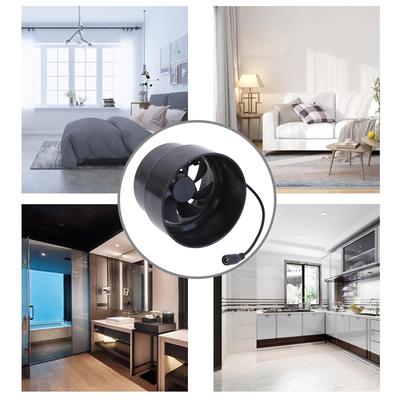 Ventola Soffiatore in Linea Universale 97mm Ventola di Scarico Silenziosa Ventola di Ventilazione per Barca Marina e Camper DC12V Funzionamento Silenzioso