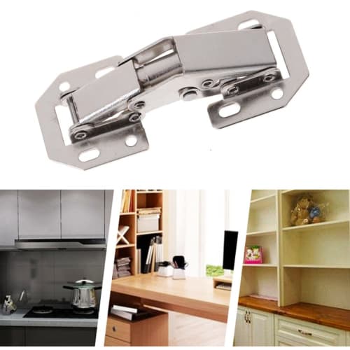 YFFSFDC Stainless Steel Sliding Hinges, Cabinet Hinges, Repair Fixing Hardware, Door, Window, Furniture Hinges, Easy Installation, Set of 6 (48 Screws