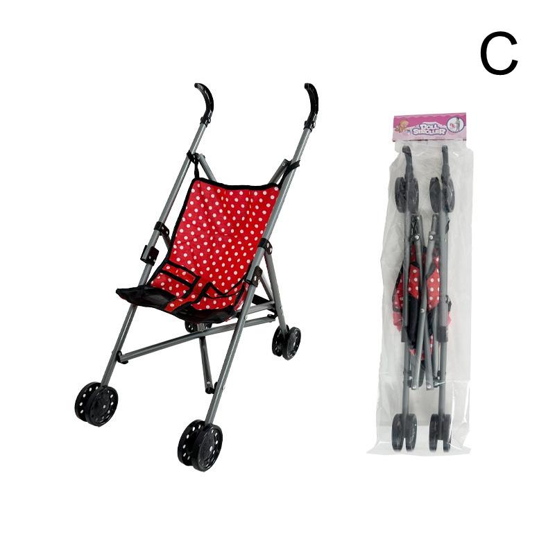 Durable Bambole Interattive Passeggino Giocattoli per Far Finta Gioco Stabile Carrellino per Bambole in Plastica Passeggino per Bambini per Ragazzi Ragazze Neonati