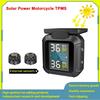 Solar Power Motorcycle TPMS Solar Power Tire Pressure Monitor with 2 External Sensors Tire Pressure Monitoring Alarm System