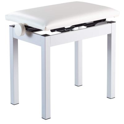 Höhenverstellbarer Klavierstuhl WH Weiß PC-300