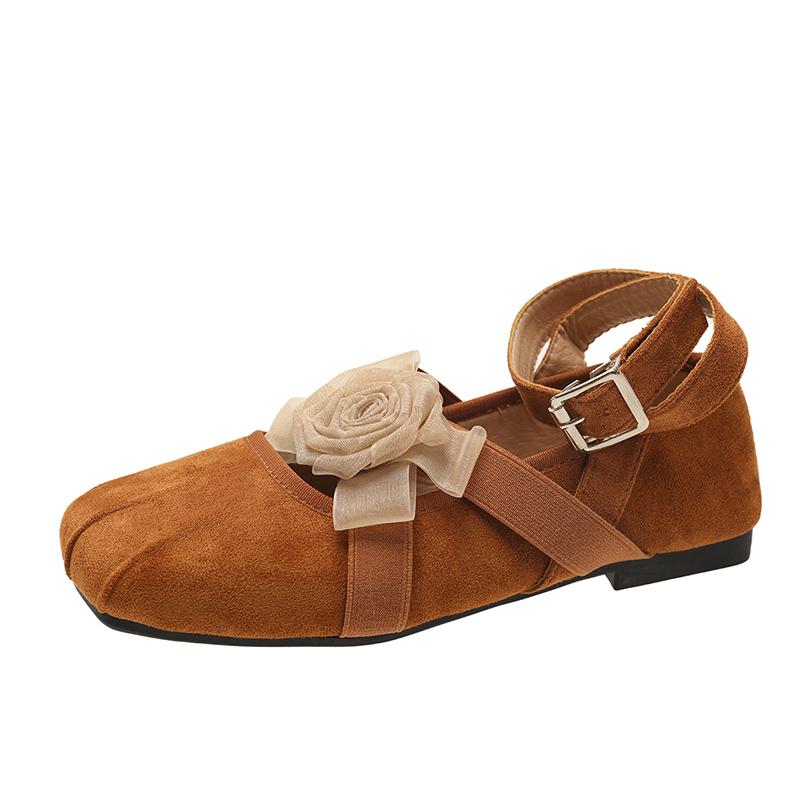 Flower Flats Women Shoes Square Toe Sport Sandals New Designer 2025 Summer Casual Loafers Brand Sneakers Buckle Zapatos