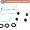 Engine Valve Cover Gasket Set Compatible With Buick Cadillac Chevy GMC Vehicle 2008-2017 Lacrosse Enclave, CTS XTS STS ATS, Impala Traverse Equinox