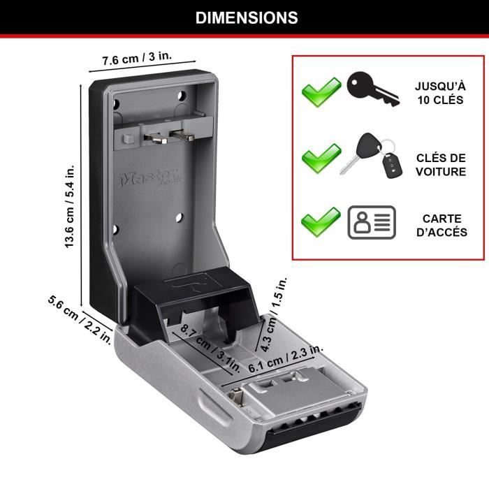 Armoire de sécurité Masterlock Boîte à clés 5481EURD Format L