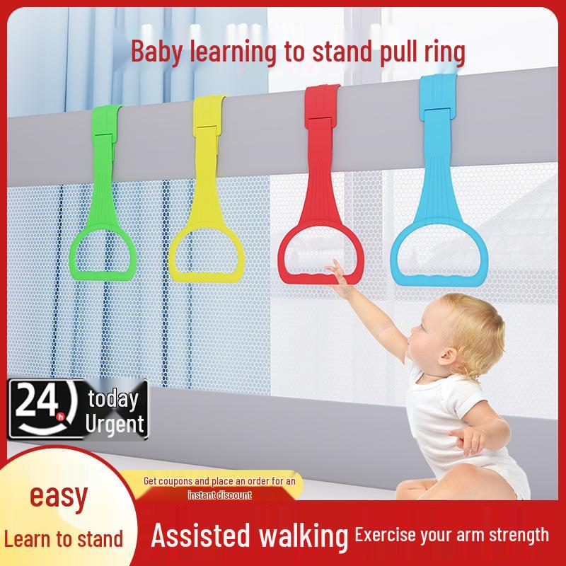Baby Walking and Exercise Ring: Infant Hand Pull for Standing and Arm Strength Development