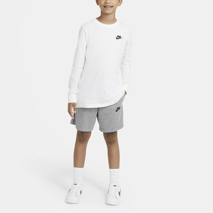 (GS) Nike Jersey Sportswear Shorts 'Grey' Kids' DA0806-091