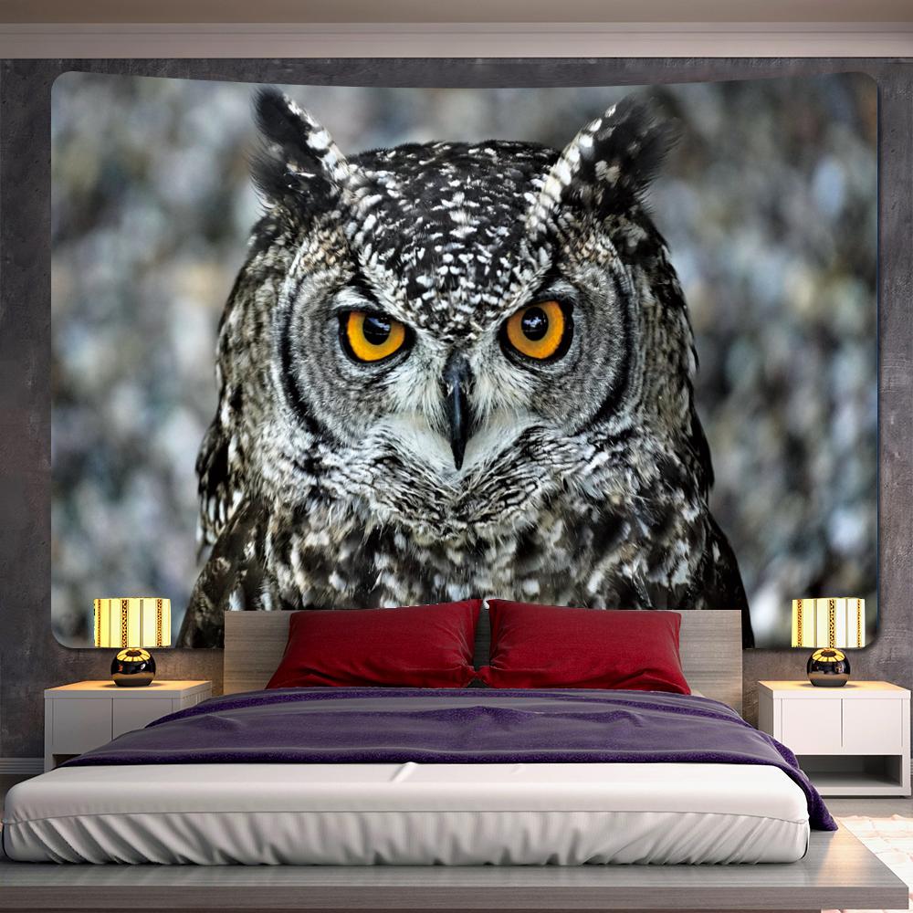Forest snow scene home art decoration tapestry bohemian decoration psychedelic scene wall hanging bedroom wall decoration