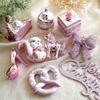 Pink Macaron Letter Pendant: Christmas Tree DIY Glitter Decor