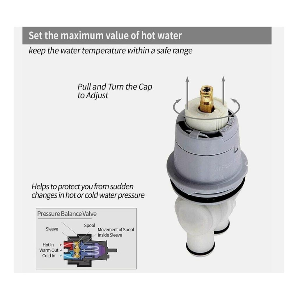 2026+RP46074 Shower Valve Compatible for 13/14 Series Bath Tub Shower Faucet Single Handle