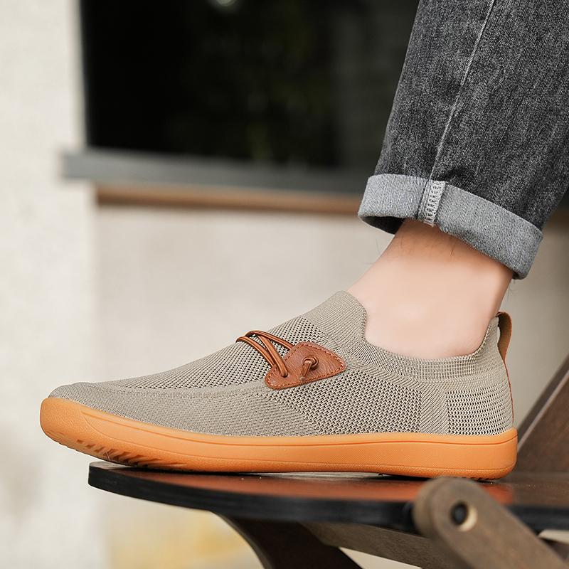 Fashion Men Shoes Wide Barefoot Shoe for Men Minimalist Split Leather Casual Shoes Breathable Comfortable White Shoes Walking Sneakers