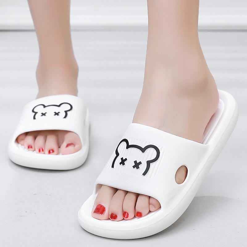 WTEMPO Brand Summer Women's Non-slip Home Mute Soft Bottom Trendy Thick Girls Cute Non-slip Bath Outside Wear Fashion Slippers